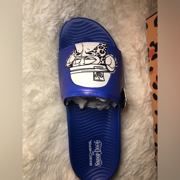 Skechers Snoop Dog Dr Bombays Mens Blue Slide Sandals size 9 & 10 NWT - Picture 9 of 16